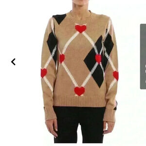 M S G M hearts and diamonds pattern sweater
